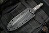 Heretic Nephilim Double Edge Fixed Blade - Stonewash with Carbon Fiber Scales SN05 H003-2A-CF