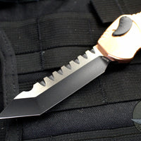 Heretic Hydra OTF Copper Top with Two Tone Black Tanto Edge with Black Hardware H006-10A-COPPER