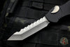 Heretic Hydra OTF Auto- Tanto Edge- Black Handle- Stonewash Blade H006-2A