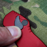 Heretic Hydra Red OTF with Battleworn Tanto Edge H006-5A-RD