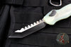 Heretic Hydra OTF Jade G-10 Top with Battleworn Black Tanto Edge with Black Hardware H006-8A-JADE