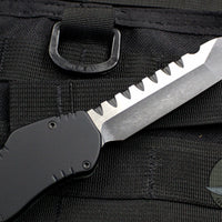 Heretic Hydra OTF Jade G-10 Top with Battleworn Black Tanto Edge with Black Hardware H006-8A-JADE