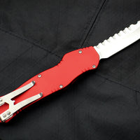 Heretic Hydra Red OTF with Stonewash Single Edge H007-2A-RD