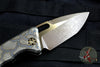 Heretic Knives Medusa Auto Knife Flamed Titanium Handles with Tanto Edge Battleworn Bronze Blade H011-7A-FTi