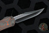 Heretic Manticore-S OTF Auto- Bowie Edge- Orange Camo Carbon Fiber Backcover- DLC Black Blade H022B-6A-ORCF