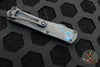 Heretic Manticore-S OTF Knife- Double Edge- Blue Ano/Blue Camo Carbon Handle- Black DLC Blade H024-6A-BLU/CF