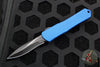 Heretic Manticore-S OTF Knife- Recurve Edge- Blue Ano/Blue Camo Carbon Handle- Black DLC Blade H025-6A-BLU/CF