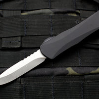 Heretic Manticore-E OTF Auto Black Single Edge With Stonewash Blade H026-2A