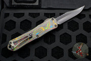 Heretic Manticore-E OTF Auto Bowie Edge Awesome 80's Camo Carbon Fiber Bottom - DLC Plain Edge H026B-6A-CF80's