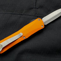 Heretic Manticore-E OTF Auto Orange Double Edge With Battleworn Blade H028-5A-ORG