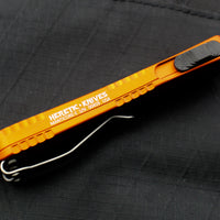 Heretic Manticore-E OTF Auto Orange Double Edge With Battleworn Blade H028-5A-ORG