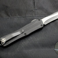 Heretic Manticore-E OTF Auto Recurve Edge Tactical Black Handle With Black Blade H029-4A-T
