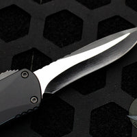 Heretic Manticore-E OTF Auto Recurve Edge Black Handle with Battleworn Black Blade and Hardware H029-8A