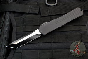 Heretic Manticore-X OTF Auto- Tanto Edge - Black Handle With Two-Tone Black Blade and Black HW H031-10A-T