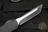 Heretic Manticore-X OTF Auto- Tanto Edge - Black Handle With Two-Tone Black Blade and Black HW H031-10A-T