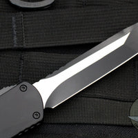 Heretic Manticore-X OTF Auto- Tanto Edge - Black Handle With Two-Tone Black Blade and Black HW H031-10A-T