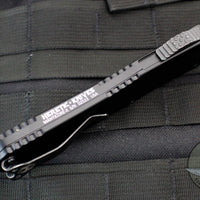 Heretic Manticore-X OTF Auto- Tanto Edge - Black Handle With Battleworn Black Blade and HW H031-8A