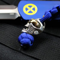 X-Men Heretic Manticore-X Series - Cyclops Edition DLC Two-Tone Double Edge OTF Auto With Special Blue Aluminum Chassis Special Harding Bead  H032-11A-CYCLOPS