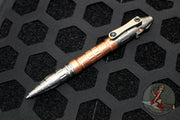 Heretic Thoth Pen- Stonewashed Titanium Tail and End Cap-Copper Barrel