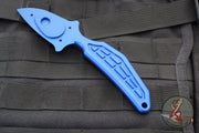 Heretic Sleight Single Edge Handle - Blue Aluminum H051-BLU