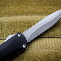 Heretic Manticore-S OTF Auto Black Battleworn Recurve Edge Battleworn Finished Blade H025-5A-BATTLE
