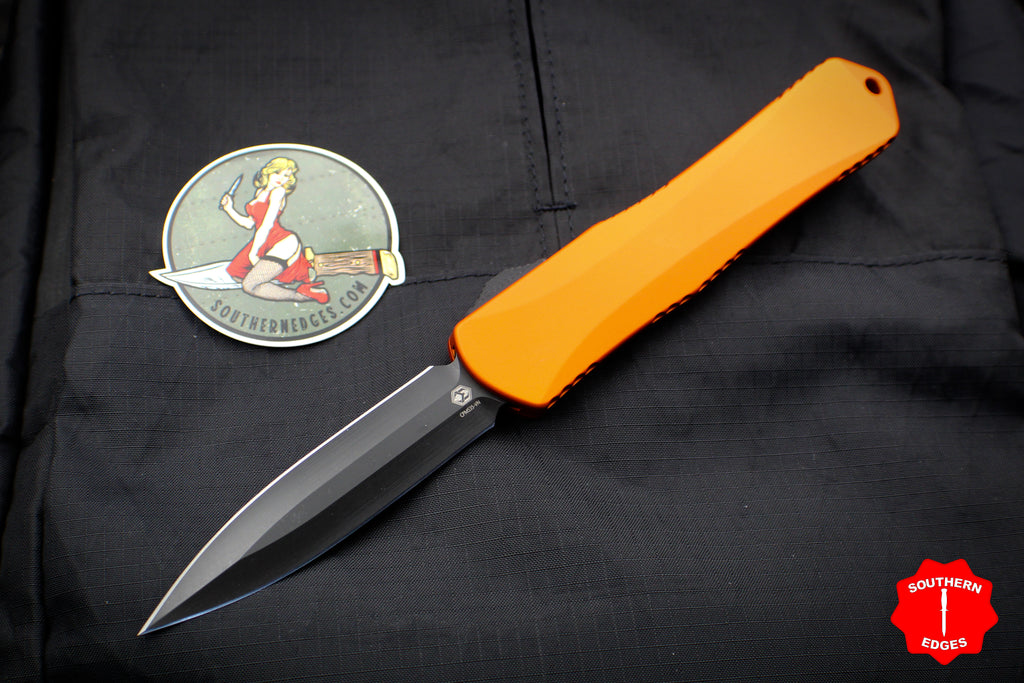 Heretic Manticore-X OTF Auto Orange Double Edge With DLC Blade H032-6A-ORG