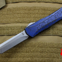 Heretic Manticore-X OTF Auto Breakthrough Blue Tanto Edge With Stonewash Blade H031-2A-BRKBL
