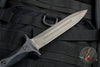 Hinderer Knives EK Dagger Fixed Blade- 3V- DLC Black with Black Micarta Handles