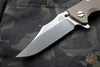 Hinderer Eklipse 3.5" Bowie Blade FDE G-10 Stonewash Finished Ti and Blade Tri-Way Pivot System