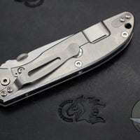 Hinderer Firetac Folding Knife- Spanto Edge- Stonewash Ti and Blade- Black G-10
