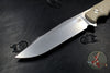 Hinderer Knives FieldTac Fixed Blade-Harpoon Spearpoint- Stonewash with Natural Micarta Handles