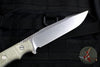 Hinderer Knives FieldTac Fixed Blade-Harpoon Spearpoint- Stonewash with OD Green Micarta Handles