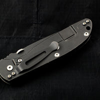 Hinderer Firetac Recurve Edge 3.6" Folding Knife Red G-10 with Battle Black Ti Lock Side and Working Finish Blade