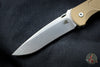 Hinderer Firetac Recurve Edge 3.6" Folding Knife Coyote G-10 with Stonewash Ti Lock Side and Blade