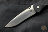 Hinderer Firetac Recurve Edge 3.6" Folding Knife Black G-10 with Stonewash Ti Lock Side and Blade