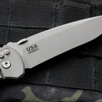 Hinderer Firetac Recurve Edge 3.6" Folding Knife Orange G-10 with Working Finish Ti Lock Side and Blade