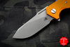 Hinderer Halftrack Orange G-10/Battle Blue Titanium Handle Working Finish Slicer Blade Gen 6 Tri-Way Pivot System