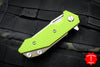 Hinderer Halftrack Neon Green G-10/Stonewash Bronze Handle Stonewash Slicer Blade Gen 6 Tri-Way Pivot System