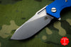 Hinderer Halftrack Blue G-10/Stonewash Blue Handle Stonewash Slicer Blade Gen 6 Tri-Way Pivot System