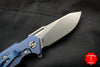 Hinderer Halftrack Orange & Black G-10/Stonewash Blue Handle Stonewash Slicer Blade Gen 6 Tri-Way Pivot System