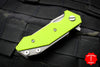 Hinderer Halftrack Neon Green G-10/Working Finish Titanium Handle Working Finish Slicer Blade Gen 6 Tri-Way Pivot System