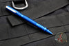 Hinderer Knives Investigator Pen - Spiral- Aluminum - Matte Blue