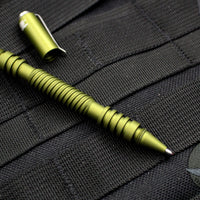 Hinderer Knives Investigator Pen - Spiral- Aluminum - Matte OD Green