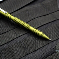 Hinderer Knives Investigator Pen - Spiral- Aluminum - Matte OD Green