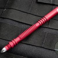 Hinderer Knives Investigator Pen - Spiral- Aluminum - Matte Red