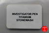 Hinderer Knives Investigator Pen - Titanium- Stonewash