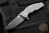 Hinderer Jurassic Spearpoint Grey G-10 Battle Black Titanium and Blade Gen 6 Tri-Way Pivot System