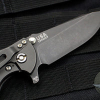 Hinderer Jurassic Spearpoint Grey G-10 Battle Black Titanium and Blade Gen 6 Tri-Way Pivot System