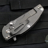 Hinderer Jurassic Spearpoint Grey G-10 Battle Black Titanium and Blade Gen 6 Tri-Way Pivot System