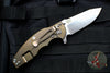 Hinderer Jurassic Spearpoint Black G-10 3.375" Stonewash Bronze Handle Stonewash Finish Blade Gen 6 Tri-Way Pivot System